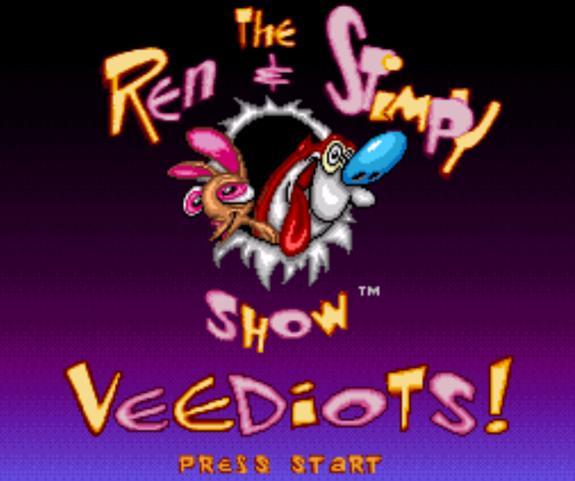 The Ren and Stimpy Show Veediots Title Screen